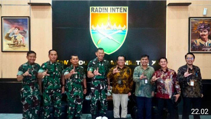 Perkuat Sinergi dan Koordinasi, Pangdam XXI/RI Terima Audiensi GM PLN UID Lampung