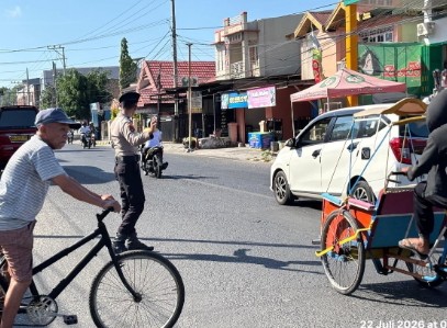 Tak Sekadar Berpatroli, Samapta Polres Majene Hadir Beri Rasa Aman dan Kelancaran Lalu Lintas