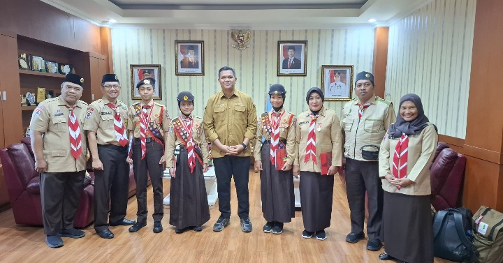 Bupati Bantaeng Sambut Kepulangan Kontingen JAMNAS XII Kwarcab Bantaeng