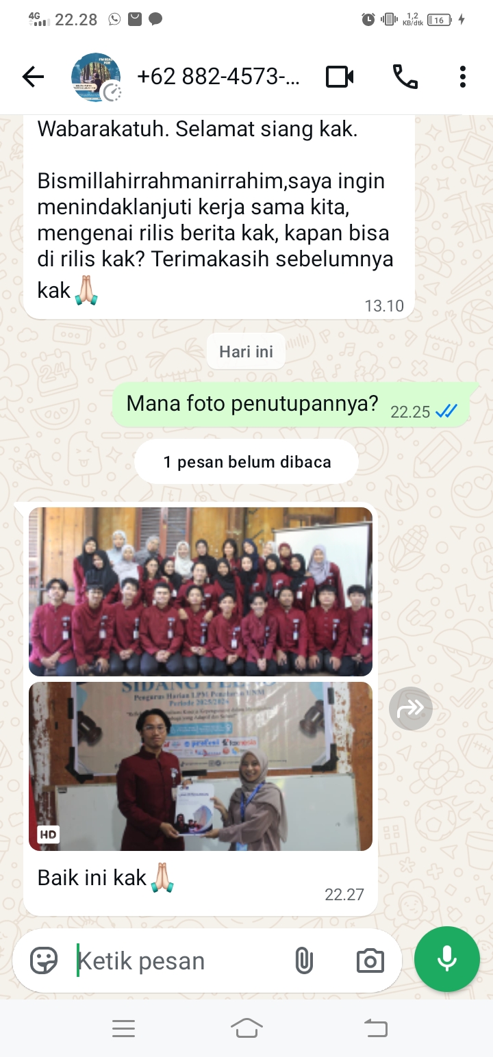 Sidang Pleno Pengurus Harian  LPM Penalaran UNM, Berakhir, M. Ammar: Kritik Sebagai Bukti Kecintaan Terhadap LPM