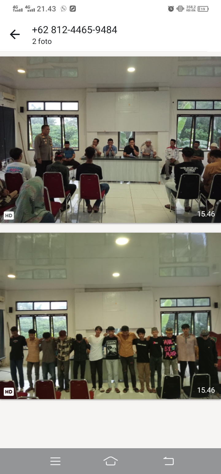 Cegah Perang Kelompok Terjadi, Polsek Lau Polres Maros Damaikan Dua Kelompok Pemuda yang Bertikai