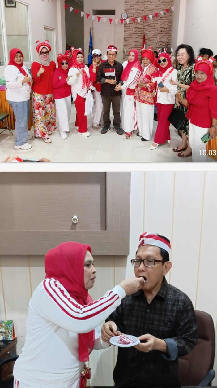 Meriah! PWI Sulsel Peringati Kemerdekaan Sekaligus Momen Spesial Ulang Tahun Pengurus