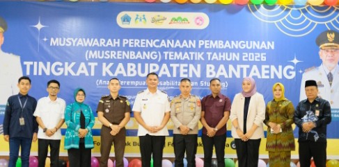 Musrenbang Tematik 2026 Resmi Dibuka, Bupati Bantaeng Fokus pada Isu Anak, Perempuan, Disabilitas dan Stunting